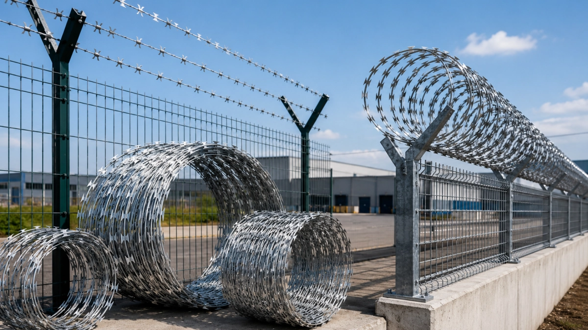 Jiletli Tel Çeşitleri: Helezon, Düzlemsel ve Panel Üstü Uygulamalar